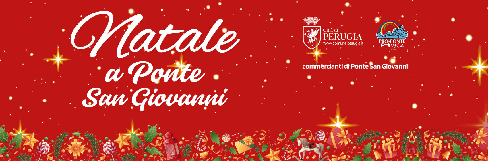 Natale 2023 a Ponte San Giovanni (Perugia) con tanti eventi per grandi e piccini. Esibizioni, Musica, Laboratori, Eventi Culturali e ghiotte occasioni di Shopping.